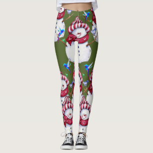 Legging boneco de neve