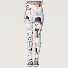 Legging Boneco de neve do Natal