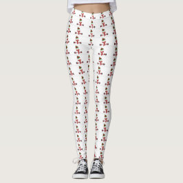 Legging Boneco de Neve Malhando Ferro