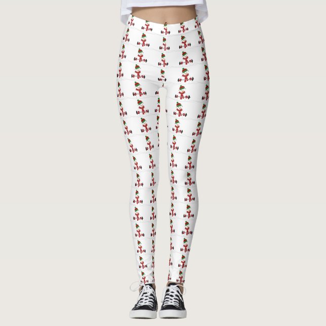 Legging Boneco de Neve Malhando Ferro (Frente)