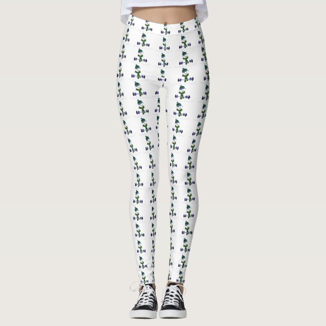 Legging Bonecos de Neve em Forma (Frente)