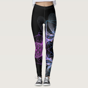 Legging Bonita Abstrato Geométrica Na moda