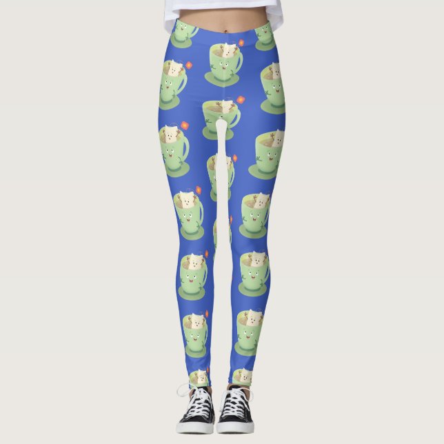 Legging Bonita taça de cartoon humorista (Frente)