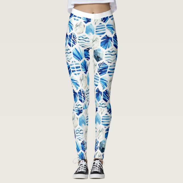 Legging Bonitas calças de yoga - para trabalhar com modern (Frente)