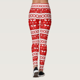Legging Bonitas Mittens e Meias de Natal Longas