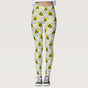 Legging Bonito Bumble o teste padrão da abelha