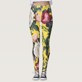 Legging Bonito flores de verão alegres