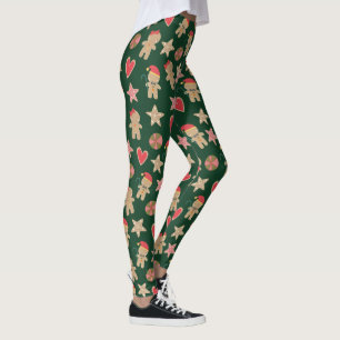 Legging Bonito Gingerpão Homem Cookie Stars Corações em
