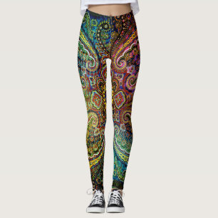 Legging Bonito padrão PAISLEY