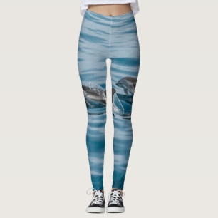 Legging Bonitos golfinhos aquáticos