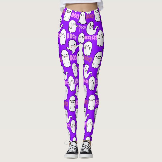 Legging Boo, fantasma.b B Roxo BG (Frente)