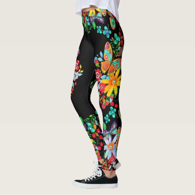 Legging Borboleta Bohemiana Floral (Esquerda)