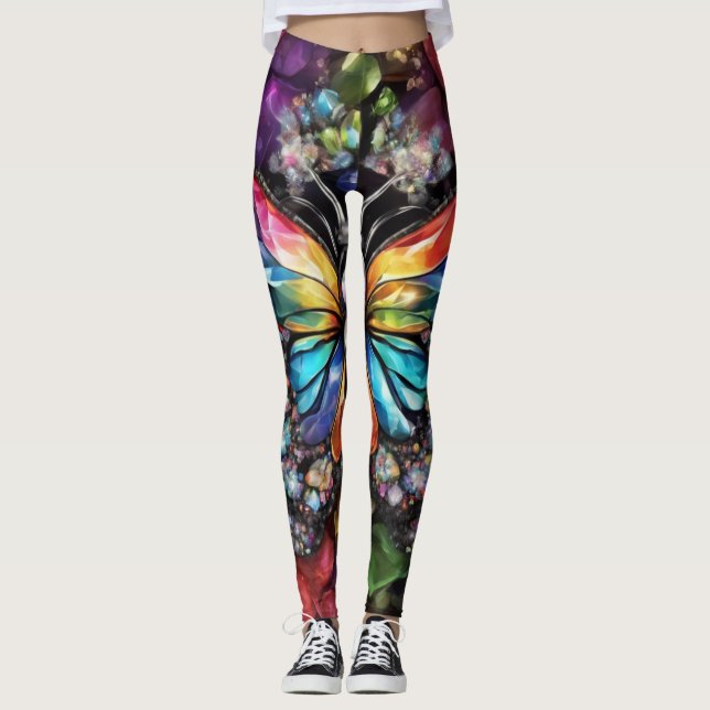 Legging Borboleta Brilhada (Frente)