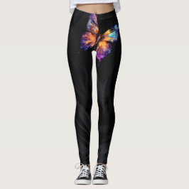 Legging Borboleta e Pernas Negras