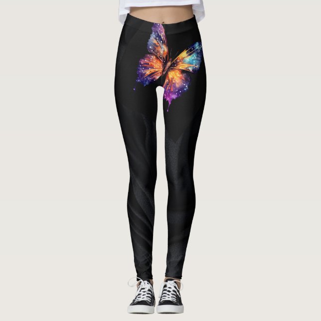 Legging Borboleta e Pernas Negras (Frente)