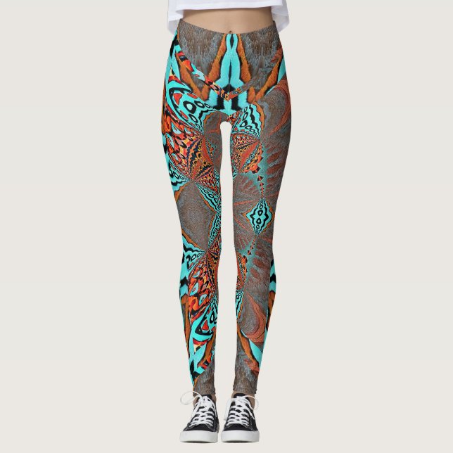 Legging Borboleta Fractal Estrela do Futuro (Frente)