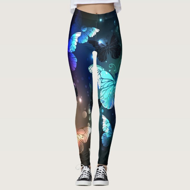 Legging Borboleta Noturna Flutuante (Frente)