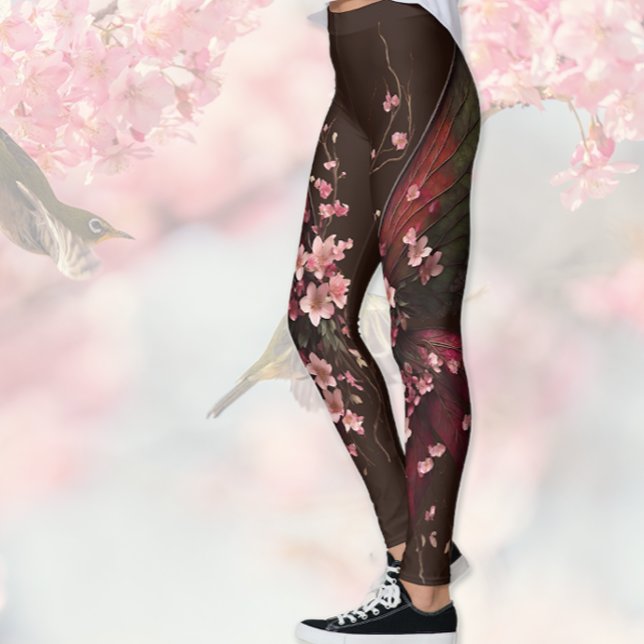 Legging Borboleta primavera Woodsy (Criador carregado)