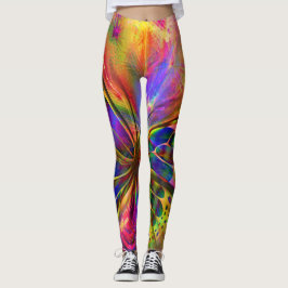 Legging Borboleta Psicodélica e Multicolorida