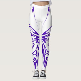 Legging Borboleta roxa