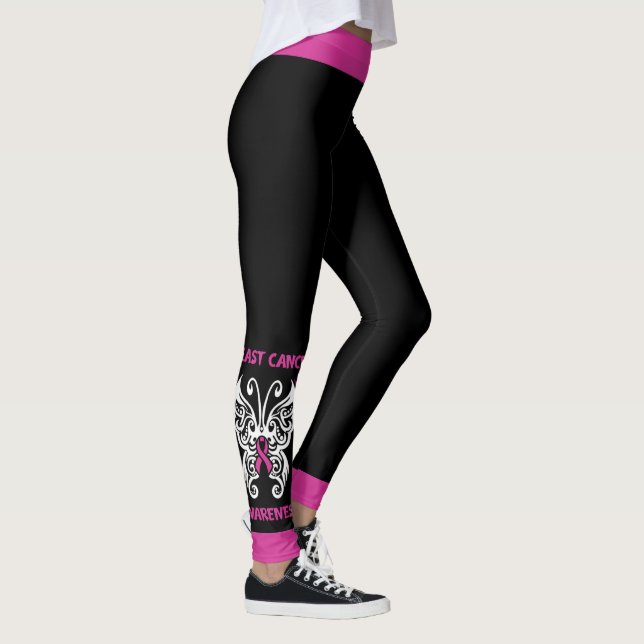 Legging Borboleta/Tribal...Cancer da mama (Direita)