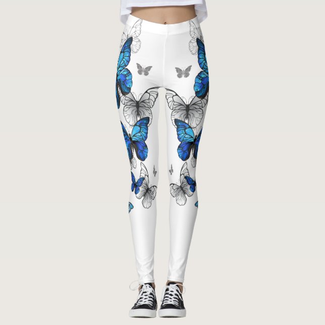 Legging Borboletas Azuis Morpho (Frente)
