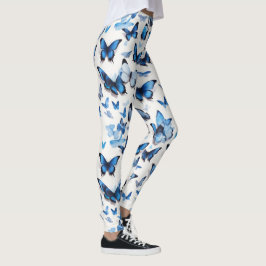 Legging Borboletas azul vibrantes
