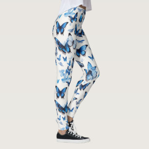 Legging Borboletas azul vibrantes