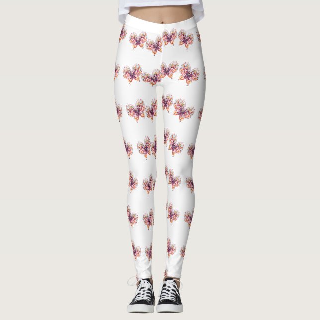 Legging Borboletas de Estilos Clássicos (Frente)