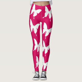 Legging Borboletas de monarca rosa