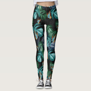 Legging Borboletas de Paraíso/Turquesa Tropical Splash