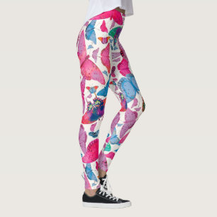 Legging Borboletas do primavera de Flutterby no branco