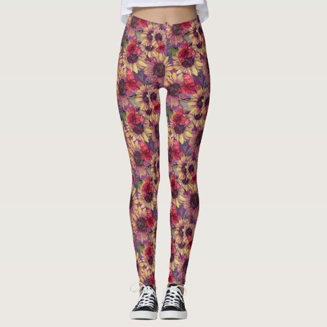 Legging Borboletas e girassóis (Frente)