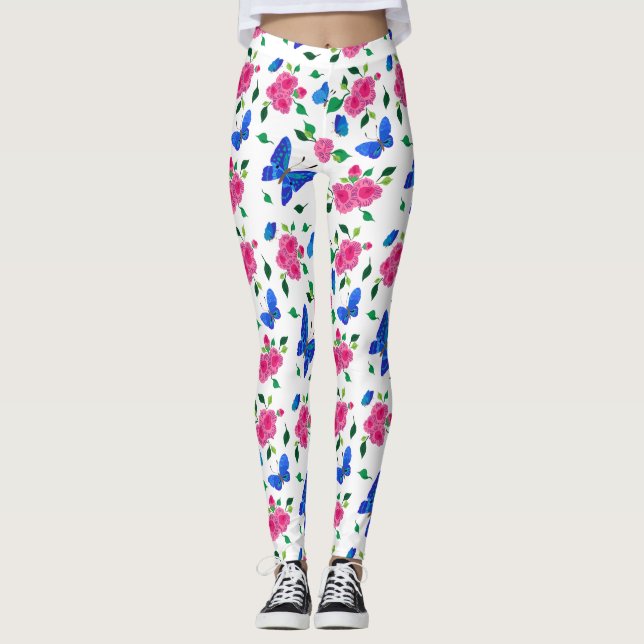 Legging Borboletas e Rosas (Frente)