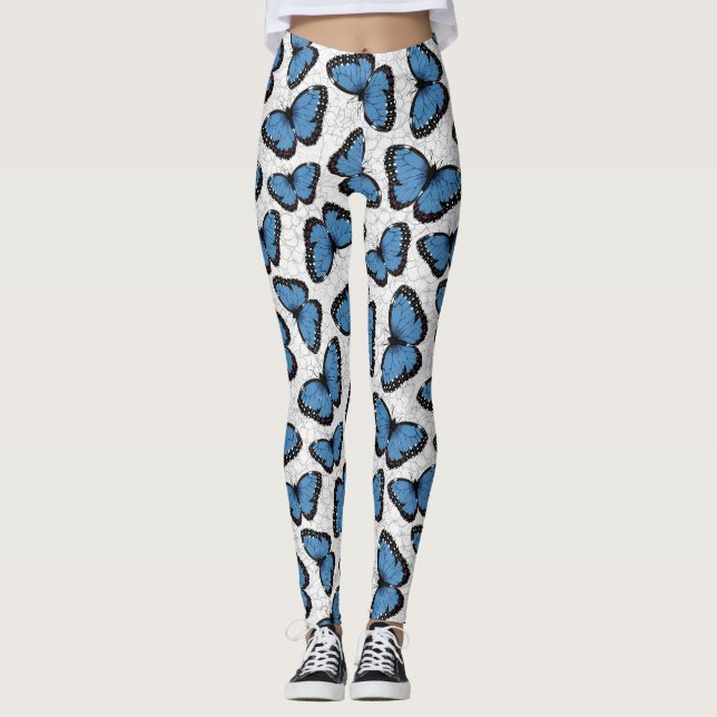 Legging Borboletas morfo azuis (Frente)