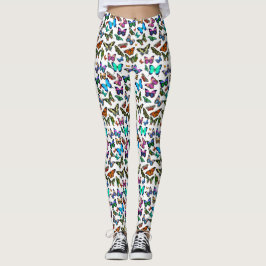 Legging Borboletas que vibram pelas caneleiras das