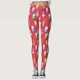 Legging borbulha arco-íris, cor-de-rosa