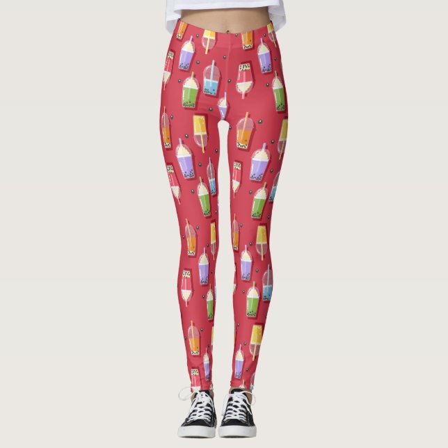 Legging borbulha arco-íris tênue (Frente)