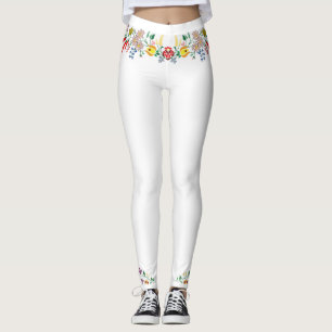 Legging bordado floral