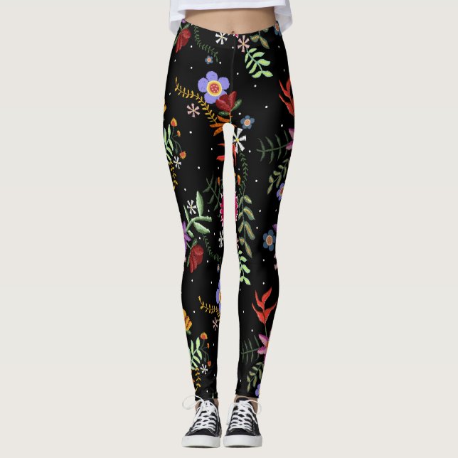 Legging Bordado Folk (Frente)