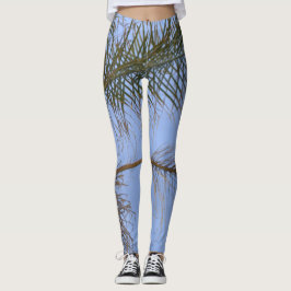 Legging Bordas da Árvore Palm
