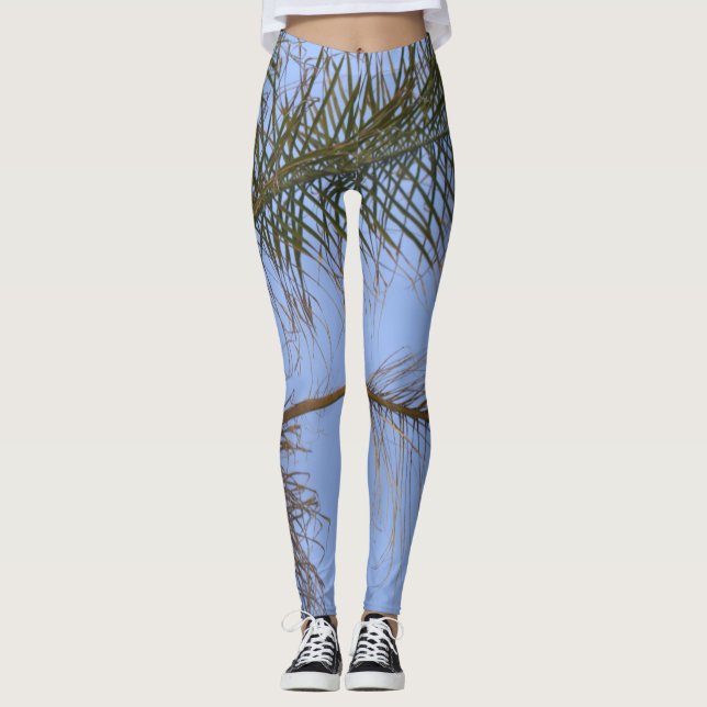 Legging Bordas da Árvore Palm (Frente)