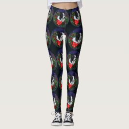 Legging Border Collie Christmas