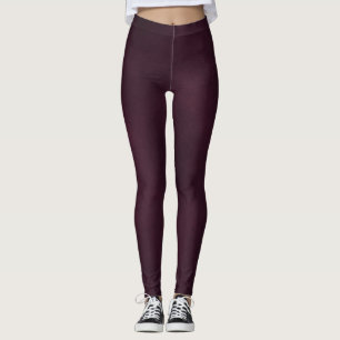 Legging Borgonha Profunda Para Corresponder Rosa Dourado T