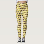 Legging Boston Creme Creme Pie Slice Foodie Massachusetts<br><div class="desc">Impressão de legging apresenta uma ilustração original de uma fatia de torta de Boston creme em um fundo amarelo. Não vê o que está procurando? Precisa de ajuda para a personalização? Clique em "contate este designer" para criar algo apenas para você!</div>