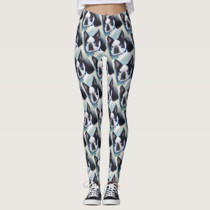 LEGGING BOSTON PRETO E BRANCO TERRIER