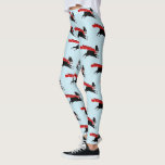 Legging Boston Terrier Dog com Red Scarf Padrão<br><div class="desc">Cute Boston Terrier Leggings. Mostre seu amor por Bostons no conforto e estilo com essas leggings padronizadas. Perfeito para a academia, yoga, ou relaxando em casa com seu amigo peludo. Estas leggings impressão de novidade fazem um presente divertido para mães de cães. Visite o Doodle World de Jenn para ver...</div>