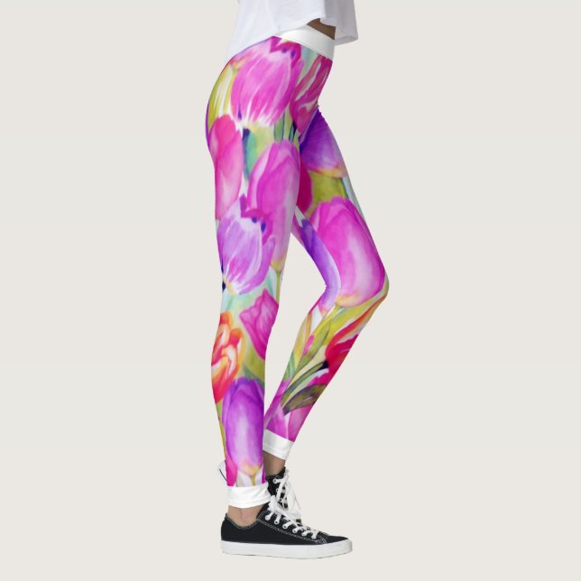Legging Botânica de aquarela (Direita)