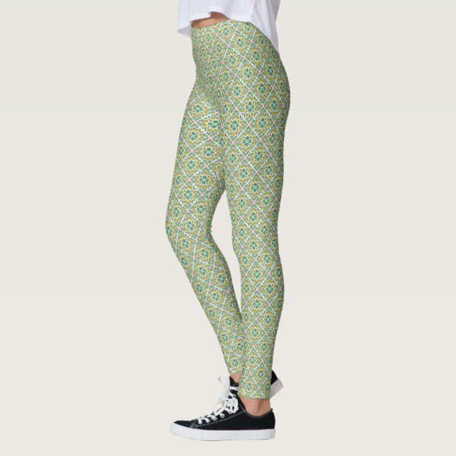 Legging Botanical Pop - Olive (Esquerda)
