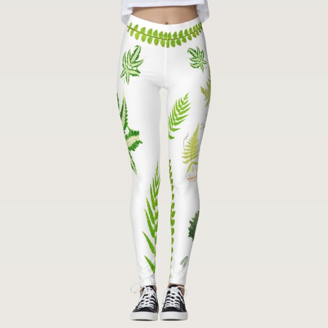 Legging Botânico British Ferns Design (Frente)